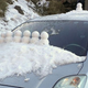 Illustration for article titled Recreate Your Favorite iCalvin and Hobbes/i Comics With Tiny Snowman Molds